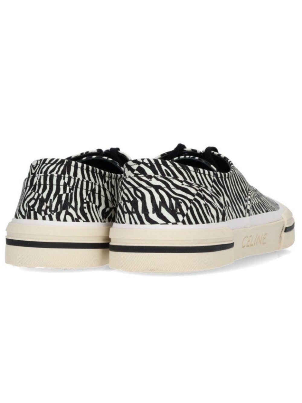 Celine Elliot Zebra All Over Patternlow Cut Sneakers